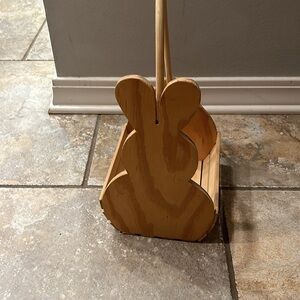 Handmade wooden Easter Basket. Holiday